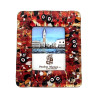 Red glass photo frame